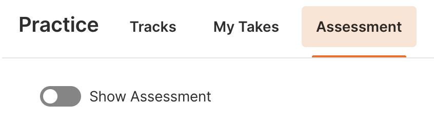 assessment toggle